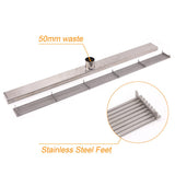 Shower Heads & Screens: Silver 304 Stainless Steel 900mm Strip Fence Shower Grate Floor Drain 50mm Waste
