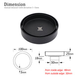 Watermark Matt Black Round 100mm Tile Insert Floor Drain Shower Grate 50mm Waste