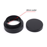 Shower Heads & Screens: Matt Black Round 100mm Tile Insert Floor Drain Shower Grate 75mm Waste Outlet