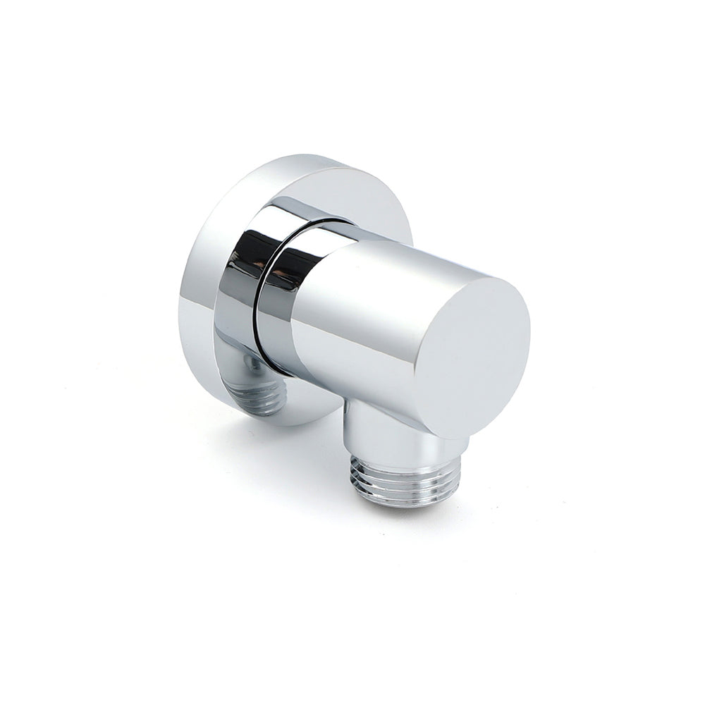 Shower Heads & Screens: Bathroom Component Brass Chrome Flexible Shower Elbow Connector Water Inlet 1/2" End