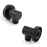 Shower Heads & Screens: Round Brass Black Standard G1/2" Inch End Flexible Shower Elbow Connector Water Inlet