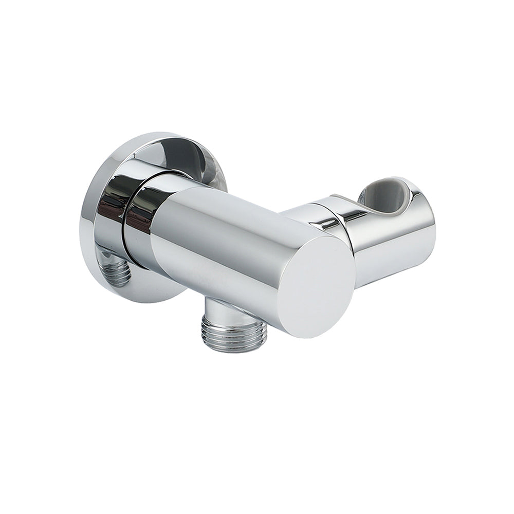 Brass Water Inlet Connector Handheld Shower Head Hose Swivel Bracket Holder Wall Elbow