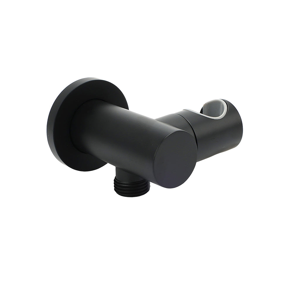 Matt Black Brass Hand Shower Bracket Swivel Holder Wall