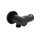 Shower Heads & Screens: Matt Black Brass Hand Shower Bracket Swivel Holder Wall Elbow Connector Water Inlet Kit