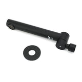 Shower Heads & Screens: Matt Black Round Basin Wall Mounted Spout Faucet Outlet 180° Swivel Tap Watermark