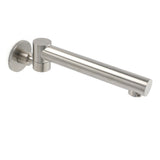 Shower Heads & Screens: Brushed Nickel Round Basin Wall Mounted Faucet Outlet 180 Swivel Vanity Bathtub Spout