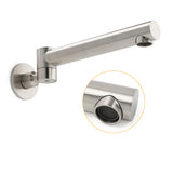 Shower Heads & Screens: Brushed Nickel Round Basin Wall Mounted Faucet Outlet 180 Swivel Vanity Bathtub Spout