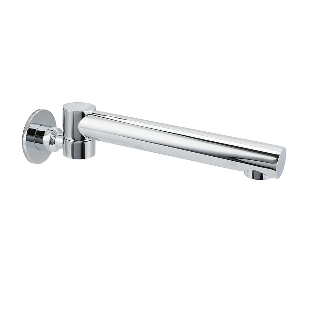 Watermark Chrome Round Basin Wall Mount Faucet Outlet 180Â° Swivel Brass Bath Tub Spout