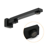 Shower Heads & Screens: Matte Black Square Bathtub Faucet 180° Swivel Water Spout Outlet Basin Watermark