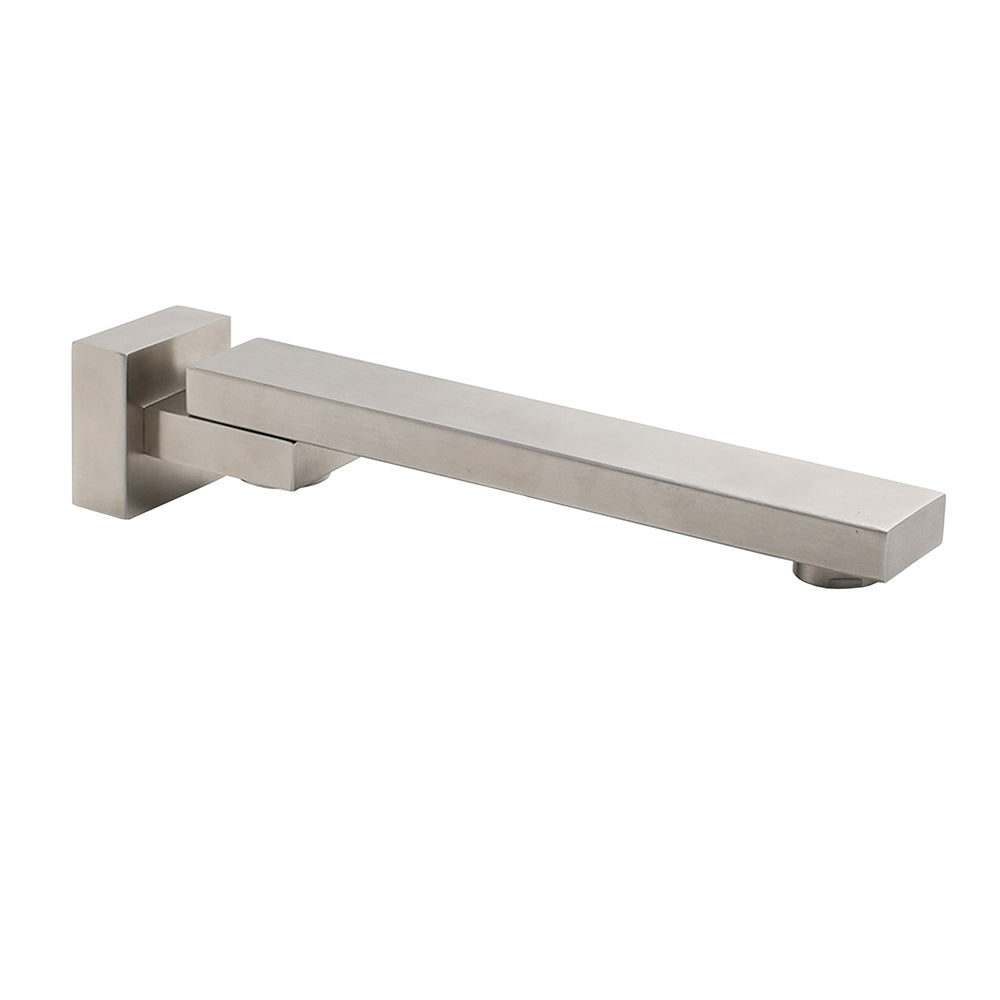 Shower Heads & Screens: Brushed Nickel Square Stainless Steel Swivel Spout Bathtub Bubble Faucet Outlet