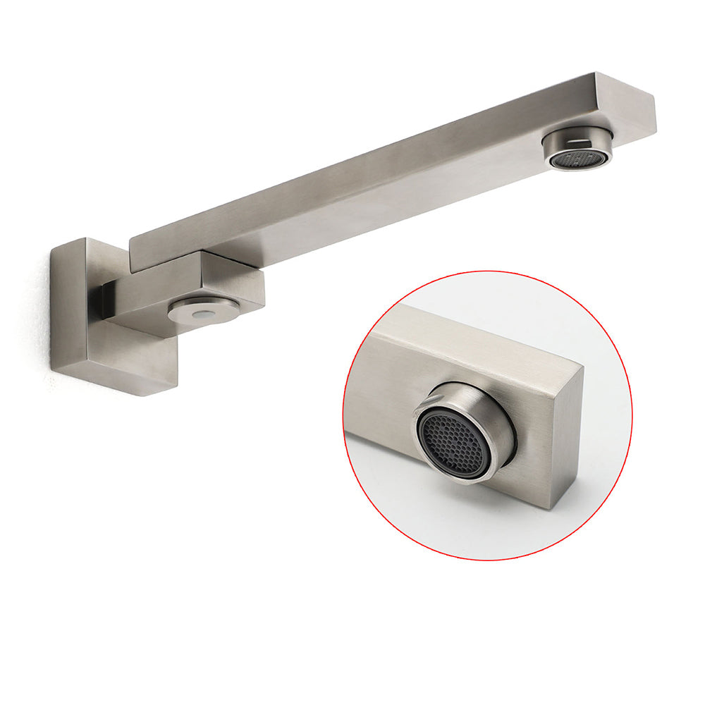 Shower Heads & Screens: Brushed Nickel Square Stainless Steel Swivel Spout Bathtub Bubble Faucet Outlet