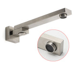 Shower Heads & Screens: Brushed Nickel Square Stainless Steel Swivel Spout Bathtub Bubble Faucet Outlet