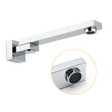 Shower Heads & Screens: Chrome Square Stainless Steel Shower Bathtub Water Spout Faucet Outlet Tap 180° Swivel Set