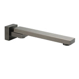 Shower Heads & Screens: Gun Metal Square Stainless Steel 180 Swivel Bathtub Faucet Water Outlet Spout
