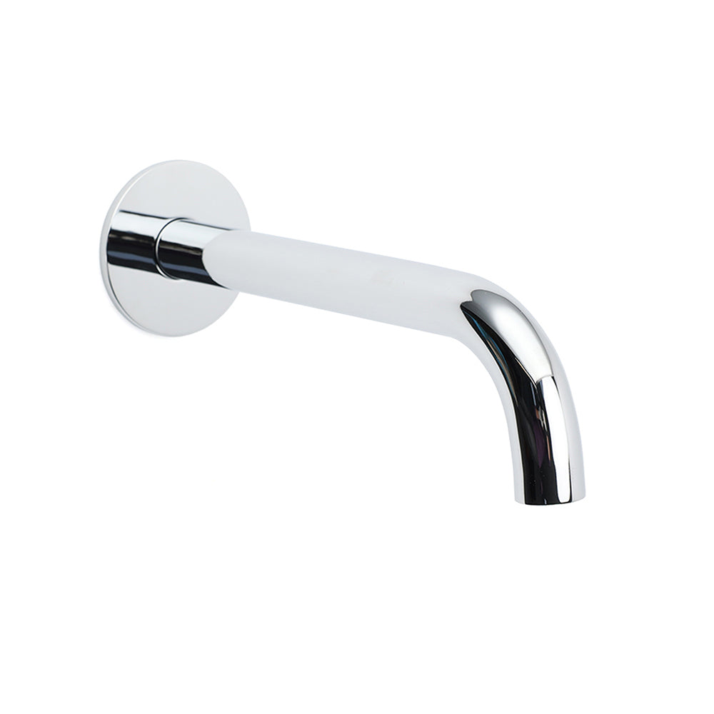 Shower Heads & Screens: Polisehd Chrome Round 200mm Length Faucet Outlet Bath Tub Water Filler Spout Kit