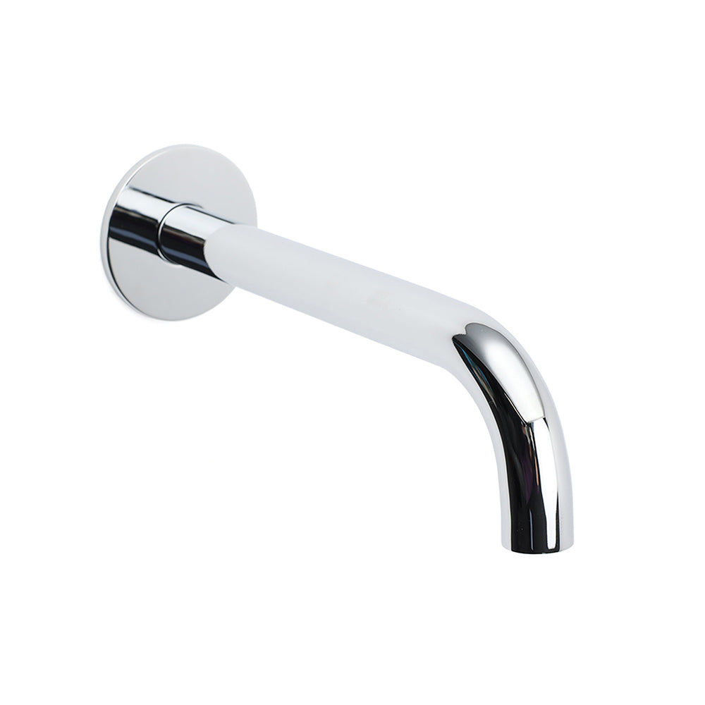 Shower Heads & Screens: Polisehd Chrome Round 200mm Length Faucet Outlet Bath Tub Water Filler Spout Kit