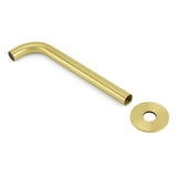 Brushed Gold Round 250mm Spout For Bathroom Tub Wall Mounted Water Filler Outlet