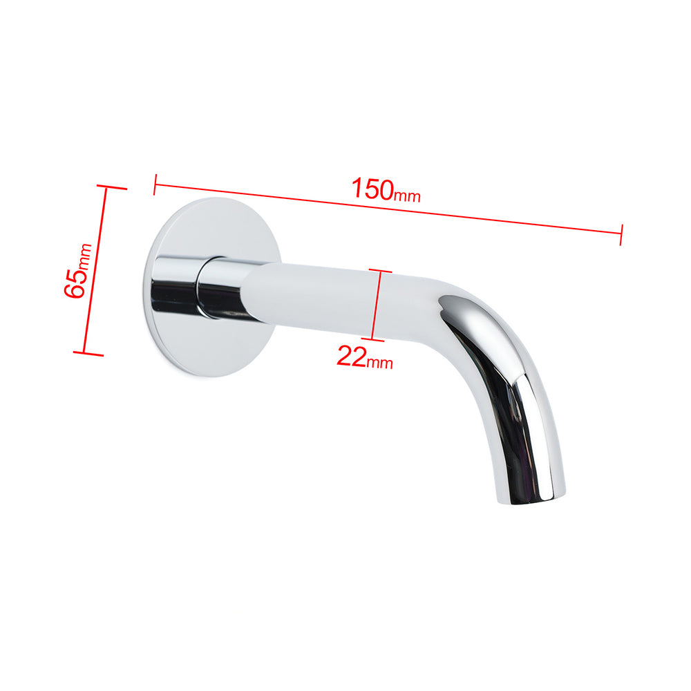 Shower Heads & Screens: Polisehd Chrome Round Curve Faucet Water Outlet Swivel Bath Tub Filler Spout Set