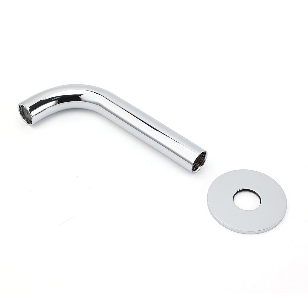 Shower Heads & Screens: Polisehd Chrome Round Curve Faucet Water Outlet Swivel Bath Tub Filler Spout Set