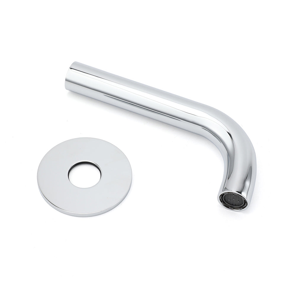 Shower Heads & Screens: Polisehd Chrome Round Curve Faucet Water Outlet Swivel Bath Tub Filler Spout Set