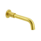 Shower Heads & Screens: Brushed Gold Round Swivel Bathtub Spout Basin Faucet Bubble Water Outlet Curve