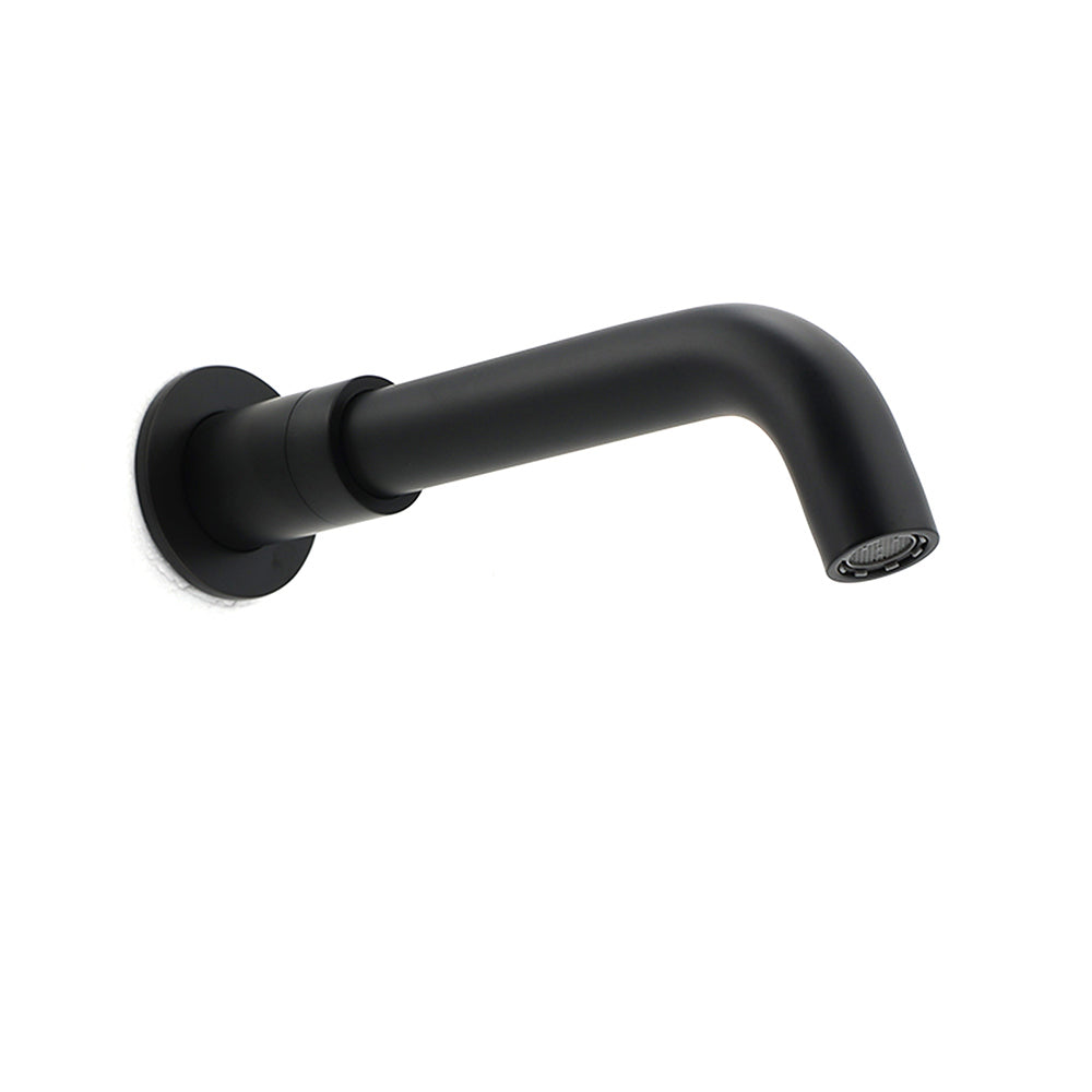 Matt Black Round Wall Mount Basin Faucet Bubble Water Outlet