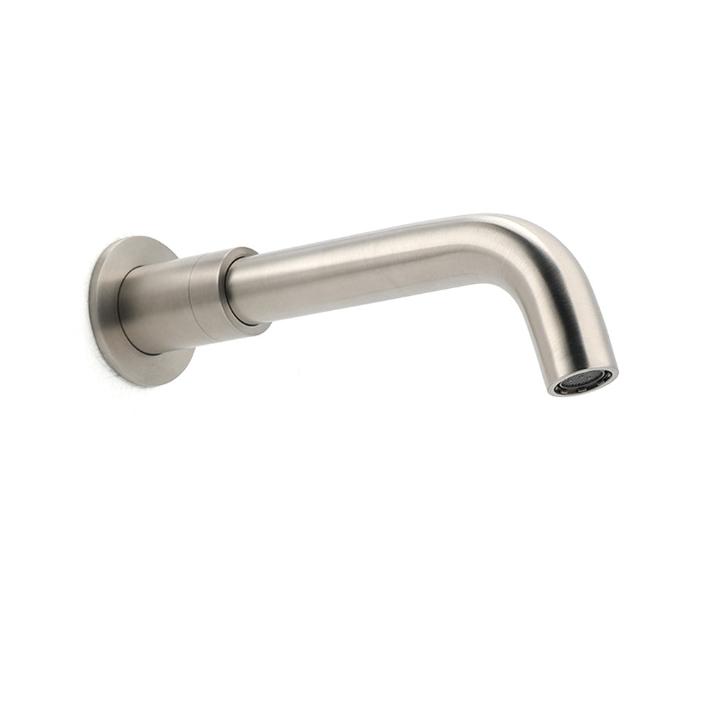 Shower Heads & Screens: Brushed Nickel Silver Round Swivel Basin Faucet Bubble Water Outlet Bath Tub Spout