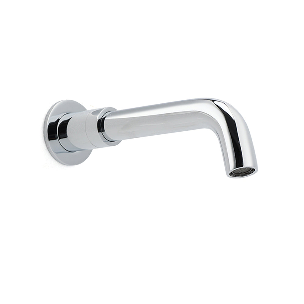 Round Chrome Curve Swivel Basin Faucet Bubble Water Outlet Swivel Bathtub Spout