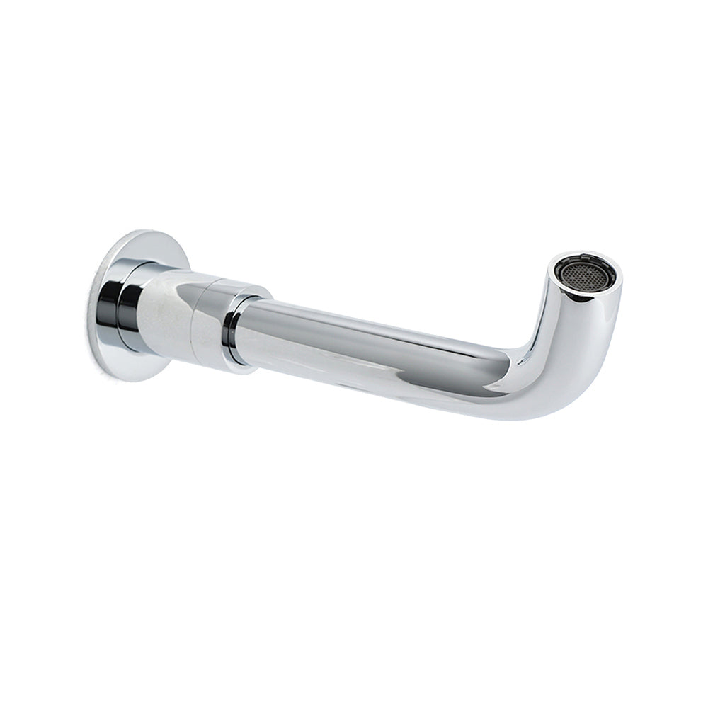 Round Chrome Curve Swivel Basin Faucet Bubble Water Outlet Swivel Bathtub Spout