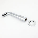 Round Chrome Curve Swivel Basin Faucet Bubble Water Outlet Swivel Bathtub Spout