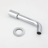 Round Chrome Curve Swivel Basin Faucet Bubble Water Outlet Swivel Bathtub Spout