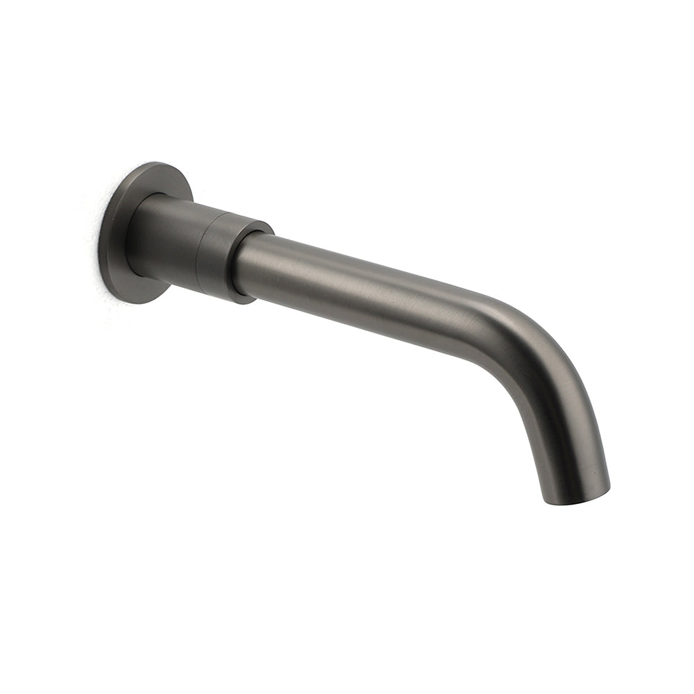 Shower Heads & Screens: Gun Metal Grey Round Bathtub Spout Basin Curve Faucet Bubble Water Outlet 304SUS