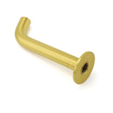 Shower Heads & Screens: Brushed Gold Round Curve Bathtub Spout Stainless Steel Faucet Water Outlet Tap