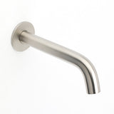 Shower Heads & Screens: Brushed Nickel Round Curve Basin Bubble Faucet Water Outlet Bath Tub Wall Spout