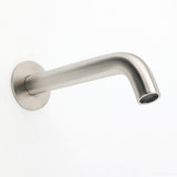 Shower Heads & Screens: Brushed Nickel Round Curve Basin Bubble Faucet Water Outlet Bath Tub Wall Spout