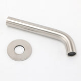 Shower Heads & Screens: Brushed Nickel Round Curve Basin Bubble Faucet Water Outlet Bath Tub Wall Spout