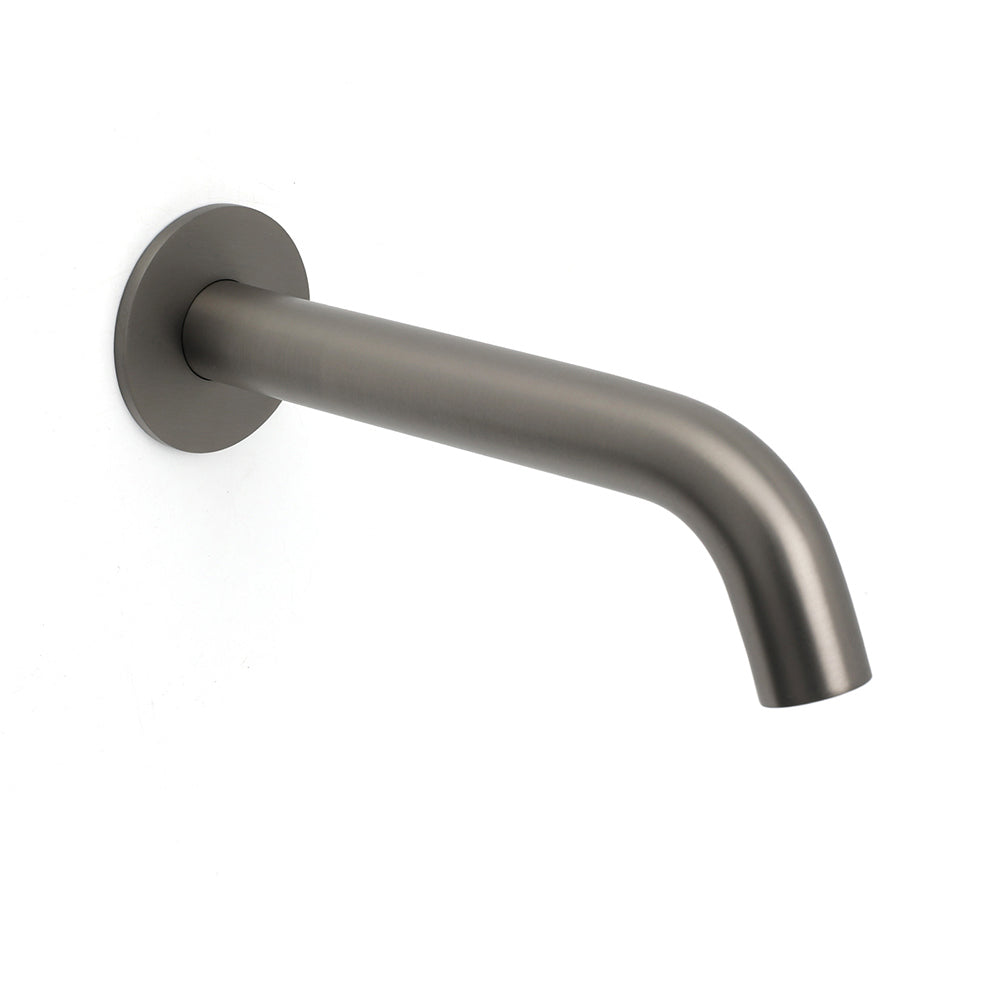 Shower Heads & Screens: Gun Metal Grey Round Bathtub Spout Basin Curve Faucet Bubble Wall Mounted Outlet