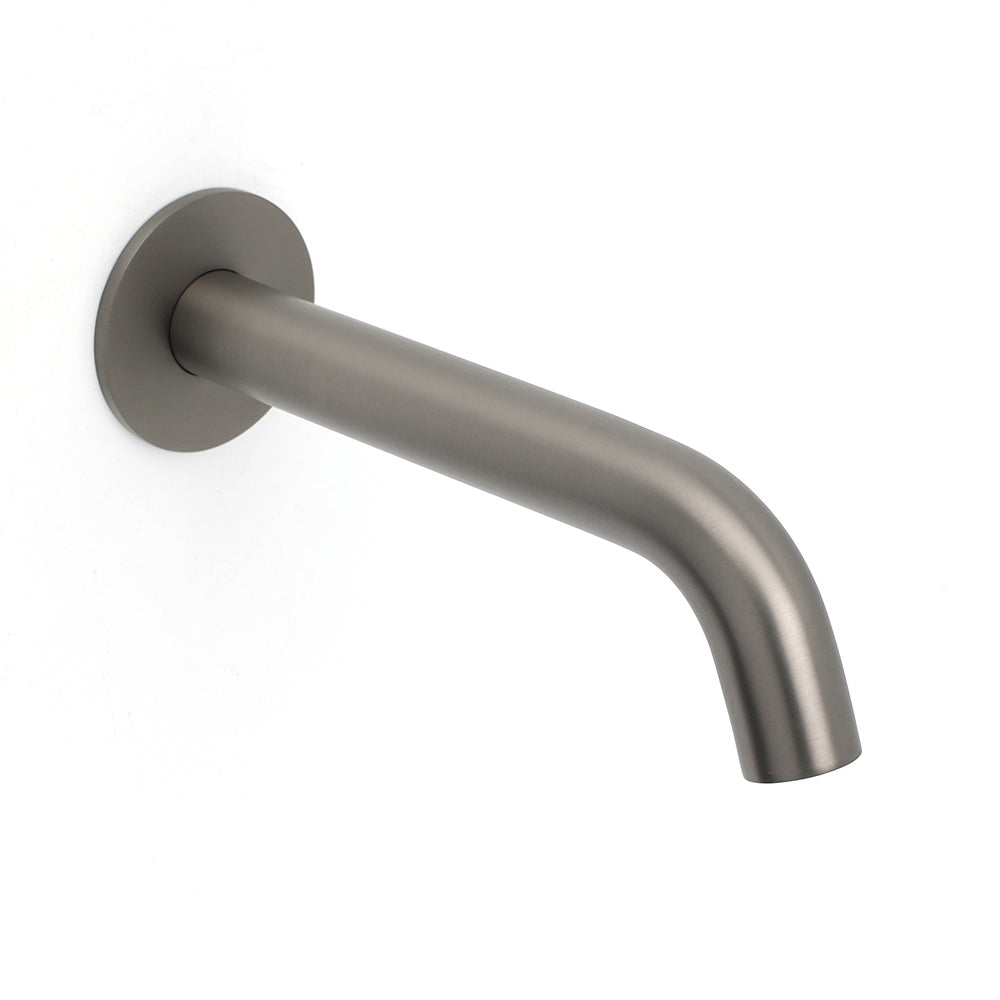 Shower Heads & Screens: Gun Metal Grey Round Bathtub Spout Basin Curve Faucet Bubble Wall Mounted Outlet