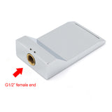 Chrome Square Shower Bath Tub Filler Waterfall Spout Faucet Outlet 1/2 Inch End