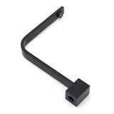 Black Gooseneck Arm High Rise Wall Mounted Bathtub Square Spout Water Outlet