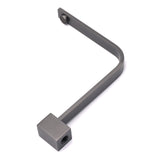 Gun Metal Square Bathroom Swivel Spout Gooseneck Arm Bathtub Filler Tap Outlet