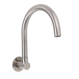 Shower Heads & Screens: Brushed Nickel Round Gooseneck Arm Faucet Water Outlet Wall Mount Bathtub Spout