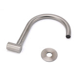 Shower Heads & Screens: Brushed Nickel Round Gooseneck Arm Faucet Water Outlet Wall Mount Bathtub Spout