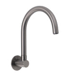 Shower Heads & Screens: Gun Metal Bathroom Tub Filler Round Gooseneck Arm Faucet Water Outlet Wall Spout