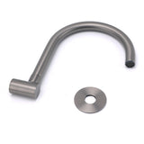 Shower Heads & Screens: Gun Metal Bathroom Tub Filler Round Gooseneck Arm Faucet Water Outlet Wall Spout