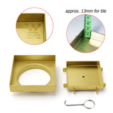 Shower Heads & Screens: Brushed Gold 100x100mm Tile Insert Floor Drain Square Shower Grate 80mm Waste