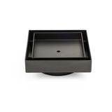 Shower Heads & Screens: Gun Metal 100x100mm Square Tile Insert Floor Drain Small Shower Grate 80mm Waste