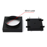 Shower Heads & Screens: Matt Black Square 100x100mm Tile Insert Floor Drain Shower Grate 80mm Outlet Waste