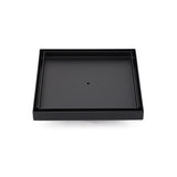 Shower Heads & Screens: Matt Black Bathroom Big 200mm Tile Insert Floor Drain Shower Grate 50mm Outlet