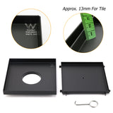 Shower Heads & Screens: Watermark Matt Black Large 200mm Tile Insert Floor Drain Shower Grate 80mm Waste